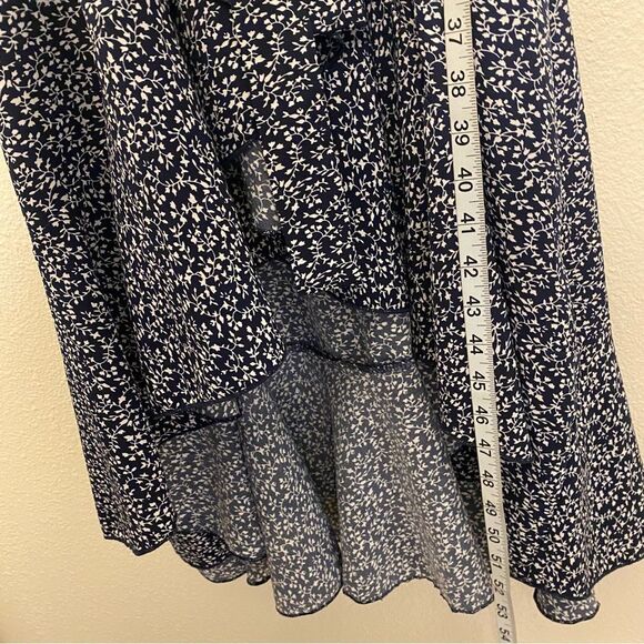 Keluummi micro Floral Maxi Wrap Dress Empire Waist flutter ruffle v neck plus 24 - Picture 12 of 14